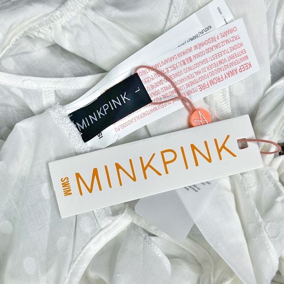 MinkPink x REVOLVE White Wash Crop Top & Mini Skirt - Picture 5 of 9